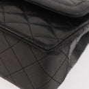 CHANEL Matelasse Bag Lamb Skin Paris limited model Black CC Auth 167175SM-16
