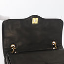 CHANEL Matelasse Bag Lamb Skin Paris limited model Black CC Auth 167175SM-21
