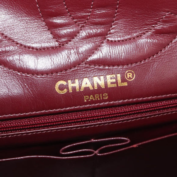 CHANEL Matelasse Bag Lamb Skin Paris limited model Black CC Auth 167175SM