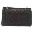 CHANEL Matelasse Bag Lamb Skin Paris limited model Black CC Auth 167175SM-2
