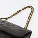CHANEL Matelasse Bag Lamb Skin Paris limited model Black CC Auth 167175SM-14