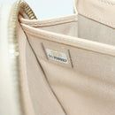 CHANEL Long Wallet Lamb Skin Beige Gold CC Auth 167178SAM-11