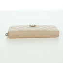 CHANEL Long Wallet Lamb Skin Beige Gold CC Auth 167178SAM-6