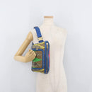 GUCCI GG Supreme Bum Bag PVC Multicolor Gold 733240 Auth 167180A-23