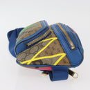 GUCCI GG Supreme Bum Bag PVC Multicolor Gold 733240 Auth 167180A-4