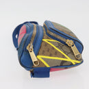 GUCCI GG Supreme Bum Bag PVC Multicolor Gold 733240 Auth 167180A-5