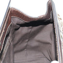 GUCCI Sherry Line Hand Bag Canvas Brown Gold 146002 Auth 167181V-23