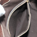 GUCCI Sherry Line Hand Bag Canvas Brown Gold 146002 Auth 167181V-25