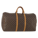 LOUIS VUITTON Monogram Keepall 60 Boston Bag M41422 LV Auth 167184-1