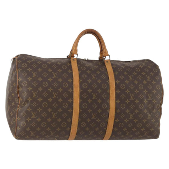 LOUIS VUITTON Monogram Keepall 60 Boston Bag M41422 LV Auth 167184