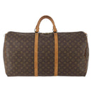 LOUIS VUITTON Monogram Keepall 60 Boston Bag M41422 LV Auth 167184-2