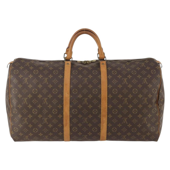 LOUIS VUITTON Monogram Keepall 60 Boston Bag M41422 LV Auth 167184