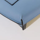 LOEWE LOEWE × Studio Ghibli My Neighbor Totoro Pouch Leather Blue Auth 167190SM-17