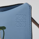 LOEWE LOEWE × Studio Ghibli My Neighbor Totoro Pouch Leather Blue Auth 167190SM-20
