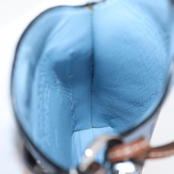 LOEWE LOEWE × Studio Ghibli My Neighbor Totoro Pouch Leather Blue Auth 167190SM