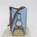 LOEWE LOEWE × Studio Ghibli My Neighbor Totoro Pouch Leather Blue Auth 167190SM-12