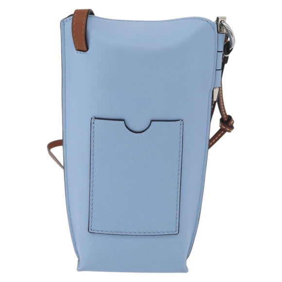 LOEWE LOEWE × Studio Ghibli My Neighbor Totoro Pouch Leather Blue Auth 167190SM
