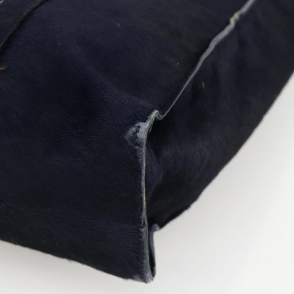 PRADA Tote Bag Harako leather Navy Auth 167194