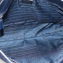 PRADA Tote Bag Harako leather Navy Auth 167194-11