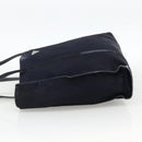 PRADA Tote Bag Harako leather Navy Auth 167194-3