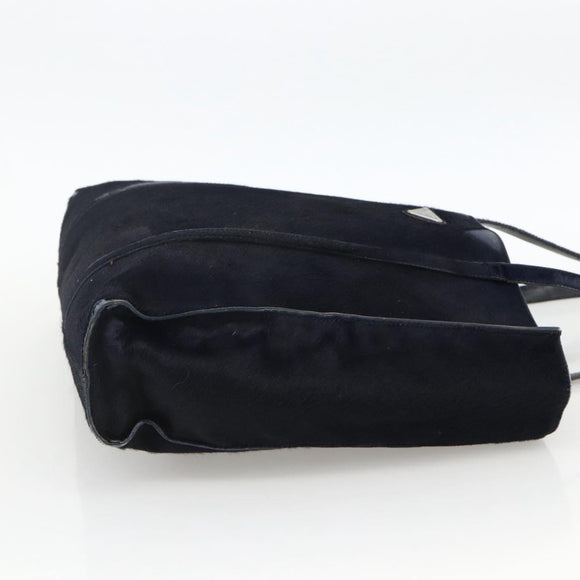 PRADA Tote Bag Harako leather Navy Auth 167194
