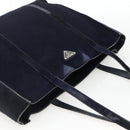 PRADA Tote Bag Harako leather Navy Auth 167194-6