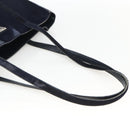 PRADA Tote Bag Harako leather Navy Auth 167194-7