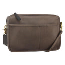 Coach Shoulder Bag Leather Brown Gold Auth 167197-1