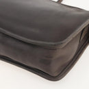 Coach Shoulder Bag Leather Brown Gold Auth 167197-16