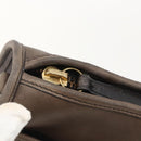 Coach Shoulder Bag Leather Brown Gold Auth 167197-9
