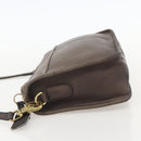 Coach Shoulder Bag Leather Brown Gold Auth 167197-3