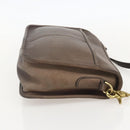 Coach Shoulder Bag Leather Brown Gold Auth 167197-4