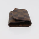 LOUIS VUITTON Damier Ebene Cuffs&Cuff Case Gold LV Auth 167199A-3