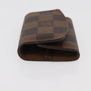 LOUIS VUITTON Damier Ebene Cuffs&Cuff Case Gold LV Auth 167199A-4