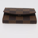 LOUIS VUITTON Damier Ebene Cuffs&Cuff Case Gold LV Auth 167199A-6