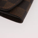 LOUIS VUITTON Damier Ebene Cuffs&Cuff Case Gold LV Auth 167199A-14