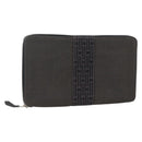 HERMES Her Line Passport Case Canvas Gray Auth 167201A-1