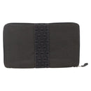 HERMES Her Line Passport Case Canvas Gray Auth 167201A-3