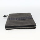 HERMES Her Line Passport Case Canvas Gray Auth 167201A-5