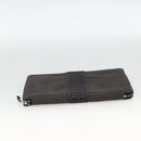 HERMES Her Line Passport Case Canvas Gray Auth 167201A-7