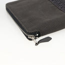 HERMES Her Line Passport Case Canvas Gray Auth 167201A-9