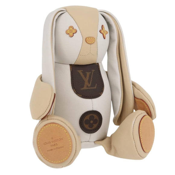 LOUIS VUITTON Monogram Doduruisu Rabbit Stuffed White GI0367 LV Auth 167206SAM