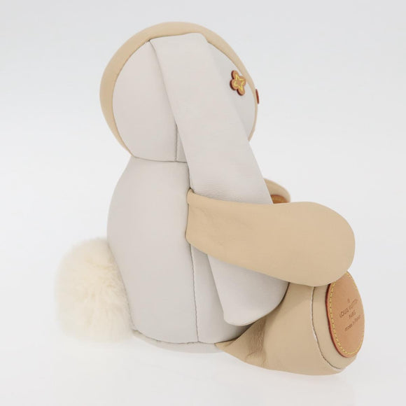 LOUIS VUITTON Monogram Doduruisu Rabbit Stuffed White GI0367 LV Auth 167206SAM