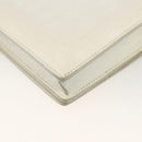 BALENCIAGA Kettenportemonnaie Leder Weiß Gold 444169 Auth 167209A-16