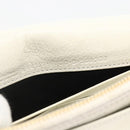 BALENCIAGA Kettenportemonnaie Leder Weiß Gold 444169 Auth 167209A-12
