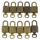 LOUIS VUITTON Padlock 10 Set Padlock metal Gold LV Auth 167225-2
