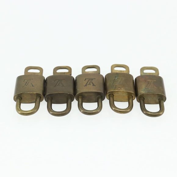 LOUIS VUITTON Padlock 10 Set Padlock metal Gold LV Auth 167225