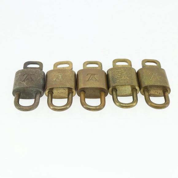 LOUIS VUITTON Padlock 10 Set Padlock metal Gold LV Auth 167225