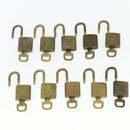 LOUIS VUITTON Padlock 10 Set Padlock metal Gold LV Auth 167225-8