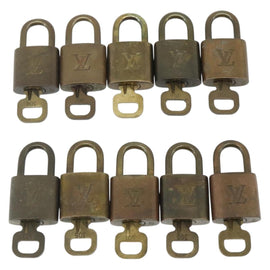 LOUIS VUITTON Padlock 10 Set Padlock metal Gold LV Auth 167226 - 0